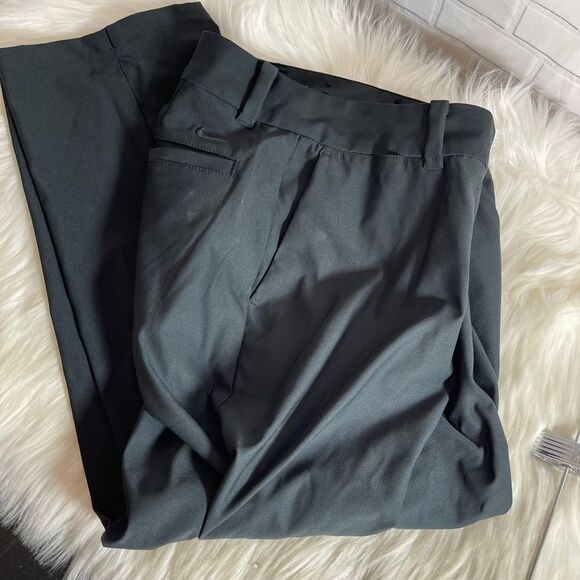 Nike Golf Black Tournament Dri Fit Crop Pants Sz 4 - Picture 4 of 7